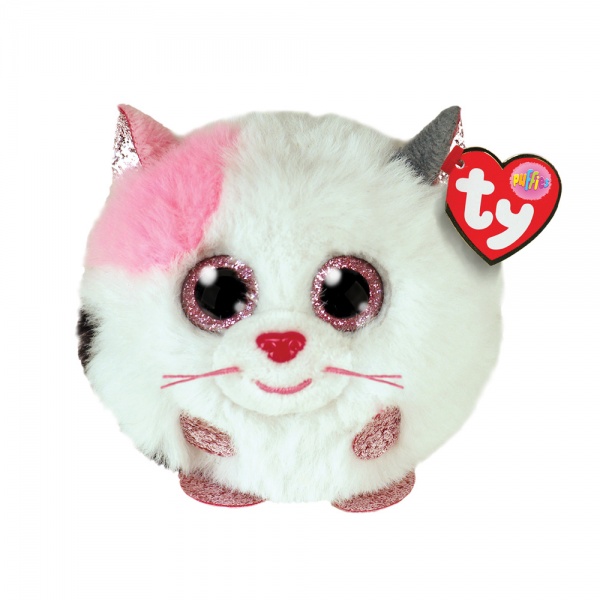 Мягкая игрушка TY PUFFIES Кошка MUFFIN 10 см разноцветный 42509