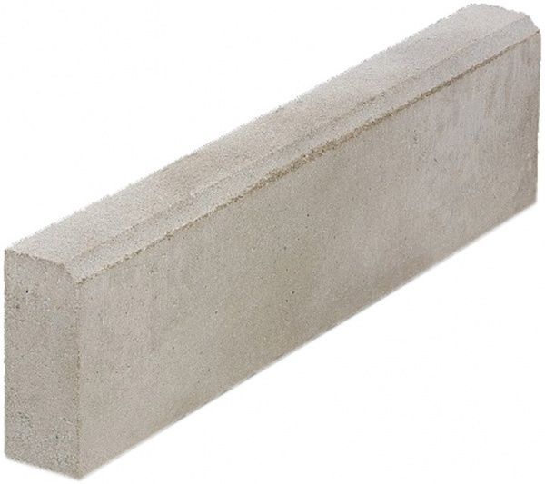 Бордюр Авеню парковий сірий 100х20х8 см