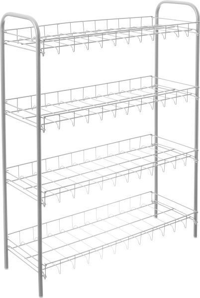 Етажерка Metaltex 4-рівнева для взуття SHOE4 230x640x800 мм срібний 