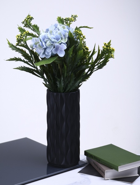 Ваза Knit 12,5х12,5х29 см черная