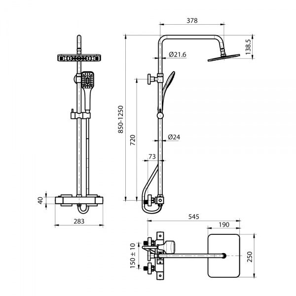 Душевой набор Koller Pool Neon NNST002