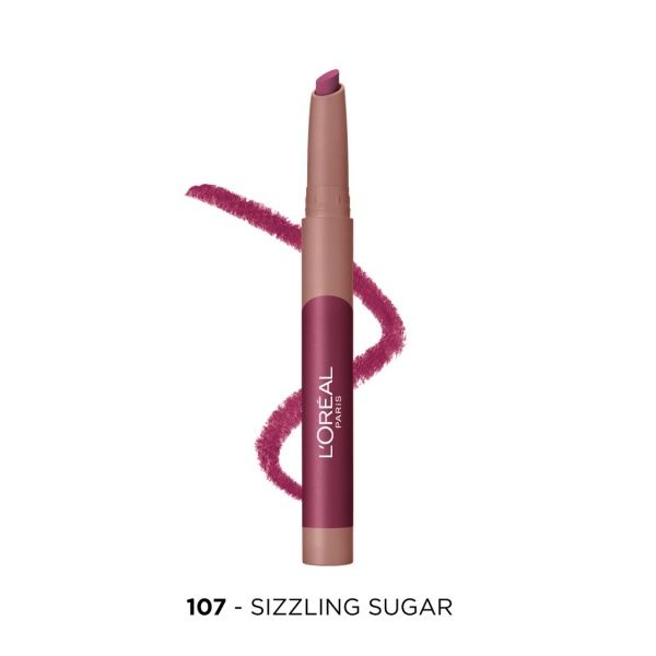 Помада-карандаш L'Oreal Paris Matte Lip Crayon 107 Sizzling Sugar 1,3 г