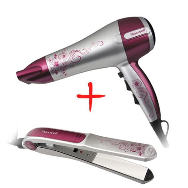 Набор фен + утюжок для волос Maxwell MW-2011