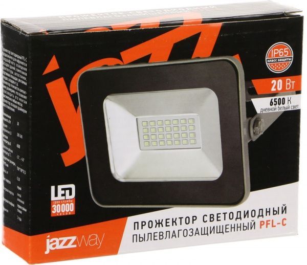 Прожектор Jazzway PFL-C-SMD 20 Вт IP65 черный 5001442 