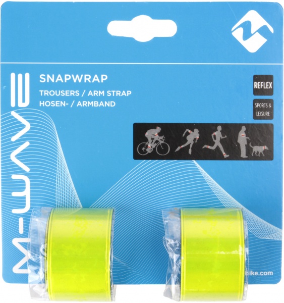 Браслет светоотражающий M-Wave 3x34 см 120902-LM салатовый