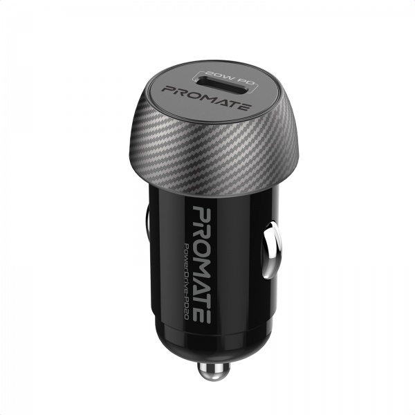 Автомобильное зарядное устройство Promate PowerDrive-PD20 Вт USB-C 
