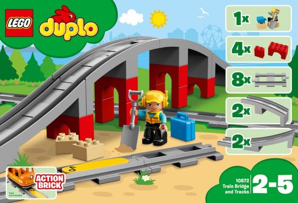 Конструктор LEGO Duplo Town Железнодорожный мост 10872
