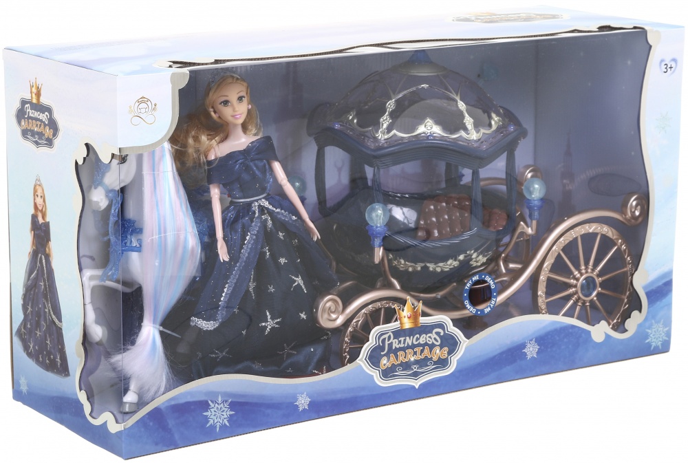 Ігровий набір Shantou лялька з каретою та конем OTE0661033