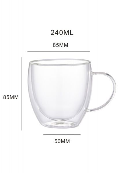 Набір чашок Glassy 240 мл 2 шт.