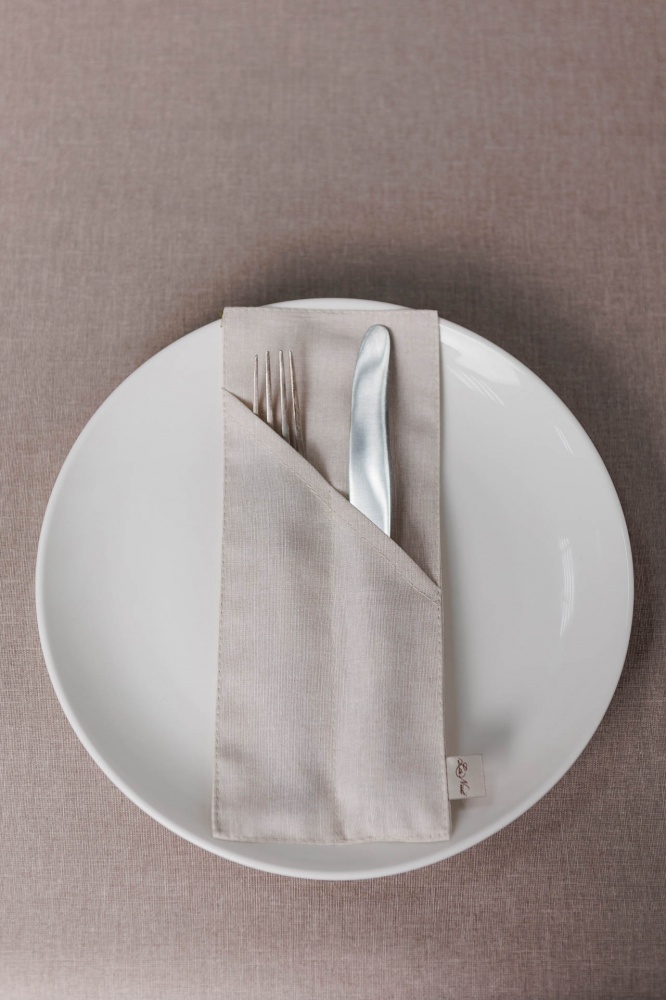 Чехол для приборов La Nuit Шанталь 10x24 см бежевый