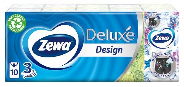 Серветки гігієнічні кишеньки Zewa Deluxe 10 шт.