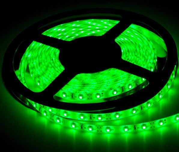 Стрічка світлодіодна IEK LSR-3528G60 4.8 Вт IP20 12 В зелений 