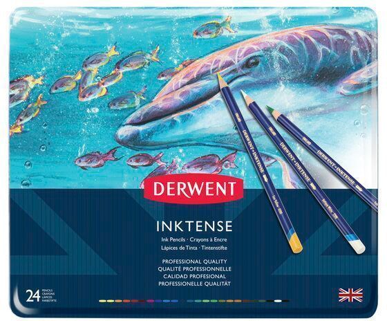 Набір чорнильних олівців Inktense 24 кольори Derwent