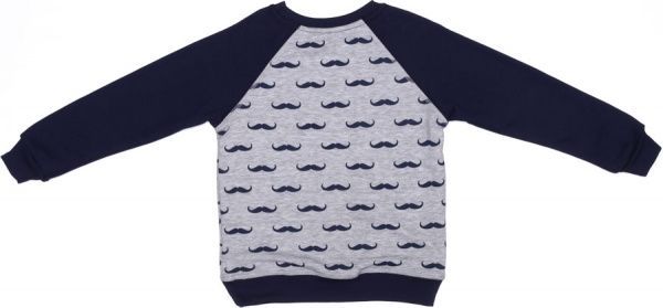 Джемпер Фламинго Усы р.140 серый/синий 