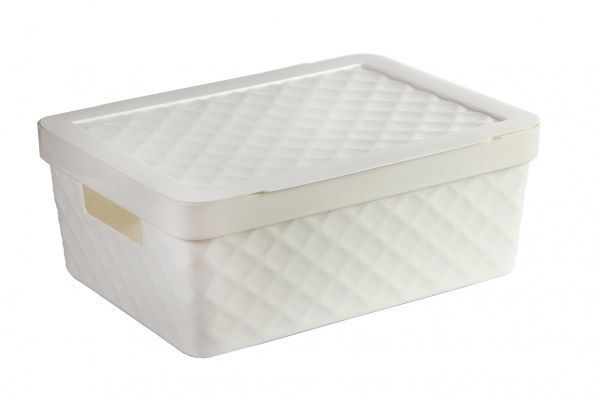 Ящик для зберігання Heidrun 923 Diamond 11л білий 140x360x270 мм