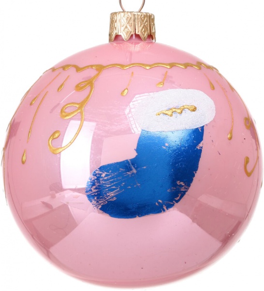 Шар новогодний мульти d 80 мм в ассортименте