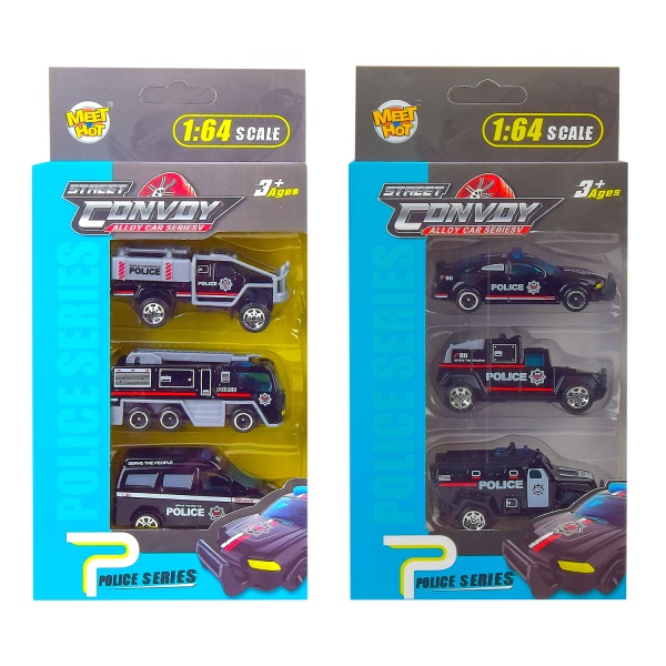 Набір машинок Shantou Поліція 1:64 MH-203