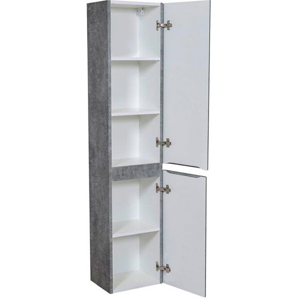 Пенал подвесной Aqua Rodos Акцент серый мрамор