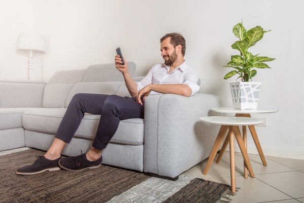 Вазон пластиковий Idel Quadro 17 см квадратний 4,3 л коричневий/білий (740026) 