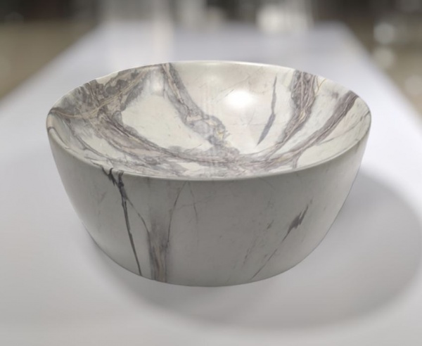 Умывальник Invena KAFE 61 см бежевый мрамор CE-62-721