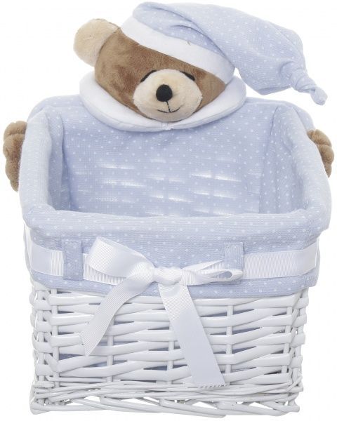 Кошик плетений з текстилем Tony Bridge Basket 28x22x16 см JM13-2TK-4 