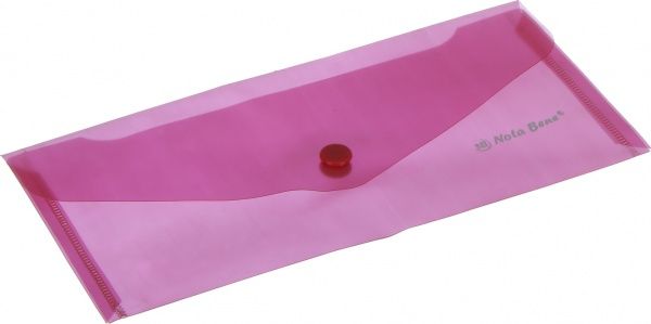 Папка-евроконверт на кнопке красная Nota Bene