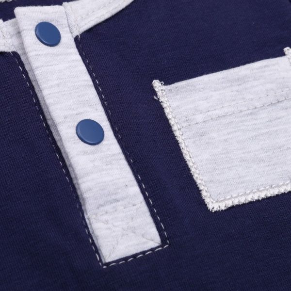 Футболка для хлопчиків Фламінго 44567 р.74 темно-синій 