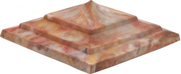 Крышка на столб Пагода 400x400x140 мм осень Вилес 