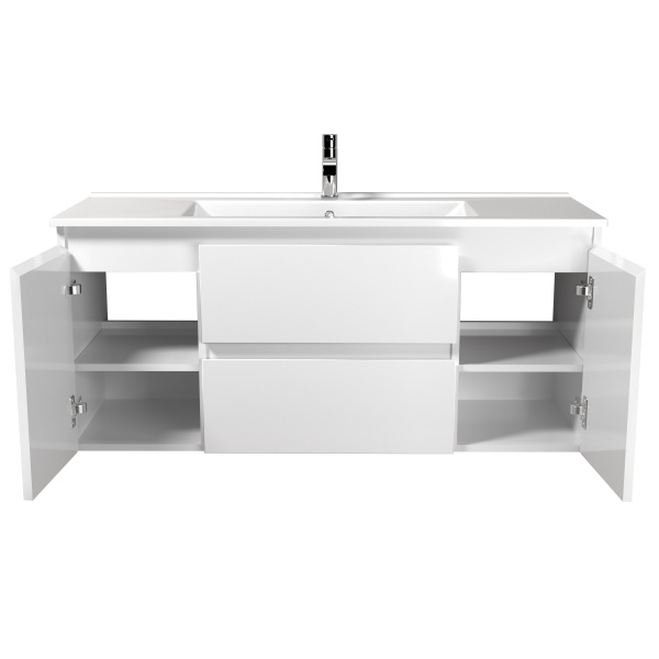 Тумба подвесная Мойдодыр Сорренто 120-А с умывальником SU-120