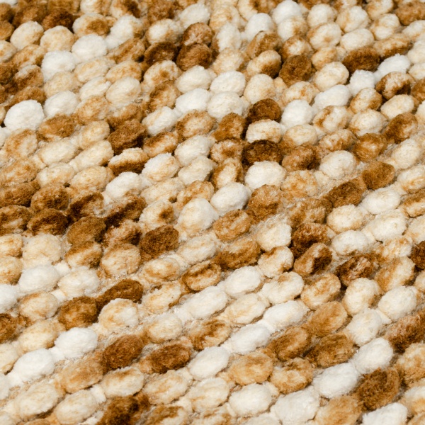 Коврик для ванной комнаты Homeline Space 55х65 см бело-коричневый