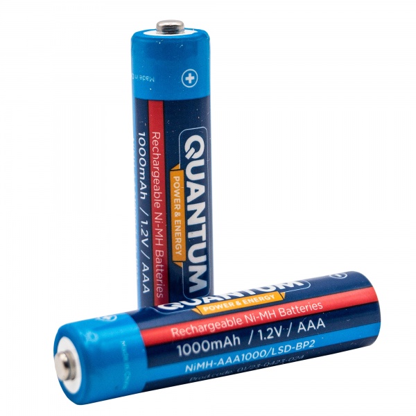 Аккумулятор Quantum Ni-MH с низким саморозрядом LSD 1000 мА/г AAA (мизинчиковые) 2 шт. 