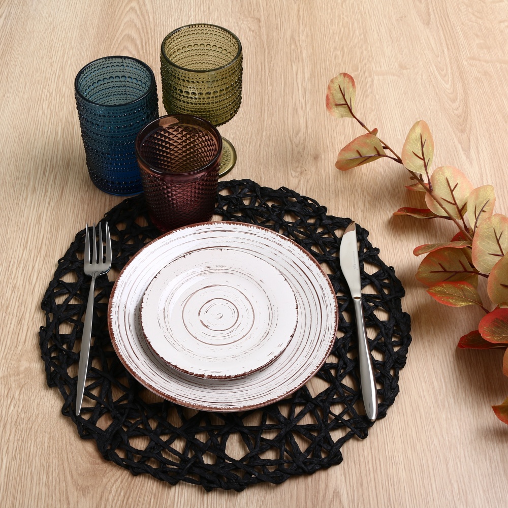 Коврик для сервировки Flamberg Braid Black 35 см