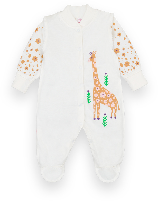 Комбинезон детский для девочки GABBI КВ-21-3 Выбражуля р.68 молочный 12594