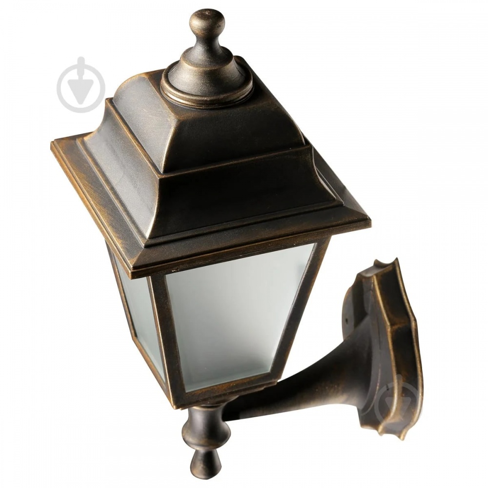 Світильник вуличний декоративний Expert Light Кантрі E27 IP44 антична латунь GAR-1027-TEП