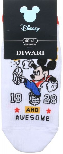 Носки мужские Conte DISNEY (ультракороткие) 17С-167СПМ, 370 р. 25 белый 