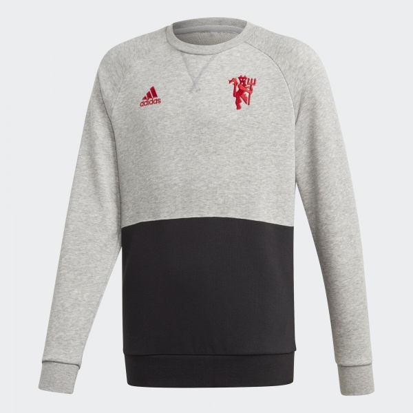 Джемпер Adidas MUFC KIDS CRSWT DX9075 р. 140 сірий