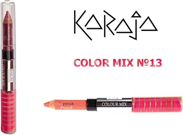 Блиск для губ KARAJA Colour Mix + олівець №13 6,6 мл