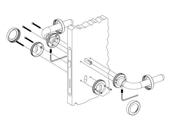 Накладка Linea Cali 024CHM PZ матовий хром