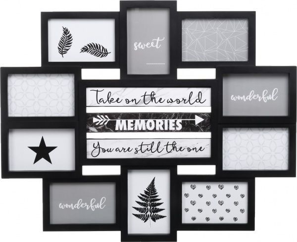 Коллаж SM01140 10 фото 10x15 см черный 