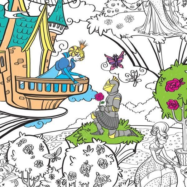 Розмальовка «Принцеси 98х68 см» 978-617-7542-14-7