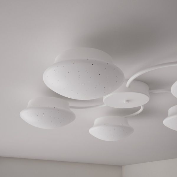 Светильник светодиодный Accento lighting EGO-R с пультом ДУ 5x100 Вт белый