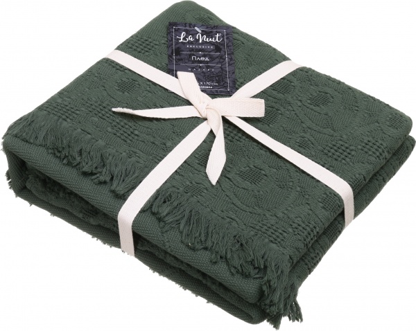 Плед Nazare 130x170 см зеленый La Nuit