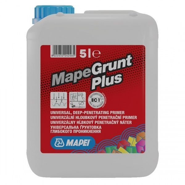 Ґрунтовка універсальна Mapei глибокопроникаюча Mapegrunt Plus 5 л