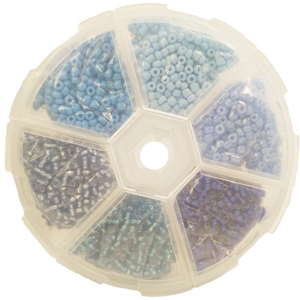 Набор, техника создание украшений 6 цветов/синий Рич-Ленд