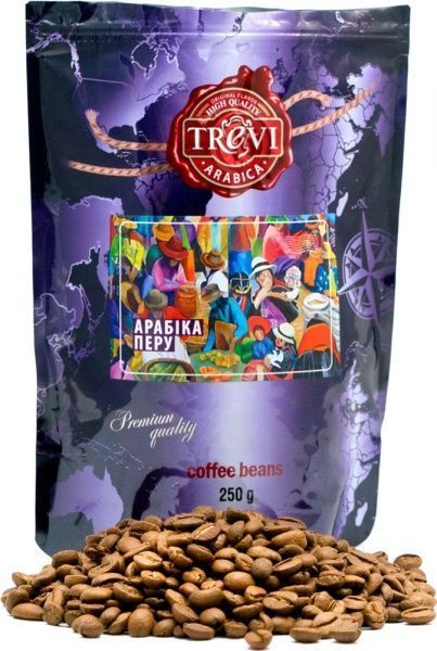 Кава в зернах Trevi Арабіка Перу 250 г 4820140050798 