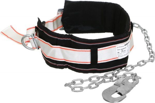 Пояс страхувальний зі стропом з металевого ланцюга та малим карабіном Sinew 