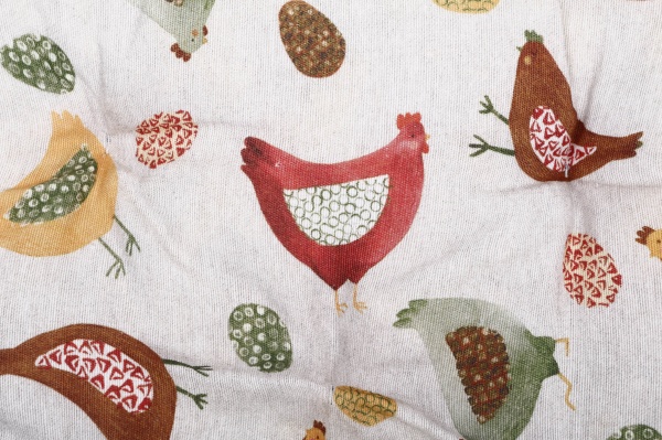 Подушка на стілець Курочки 40х40 см La Nuit