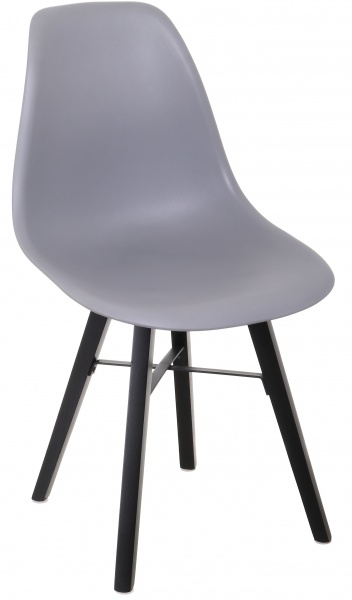 Стул Light Wood 530х800 мм серый / черный