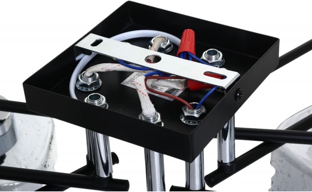 Люстра Sensio Orlean 6x40 Вт E27 черный хром LS-07380/6B-E2740W