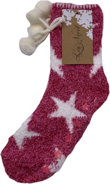 Носки женские La Nuit Home звезды р. универсальный розовый 1 пар 